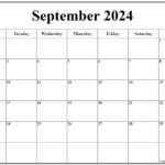 September 2024 Monday Calendar | Monday To Sunday |  Calendar 2024