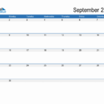 September 2024 Monthly Calendar (Pdf, Word, Excel) | September 2024 Calendar Fillable