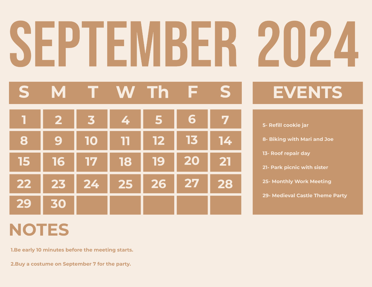 September 2024 Photo Calendar Template - Edit Online &amp;amp; Download | Calendar 2024