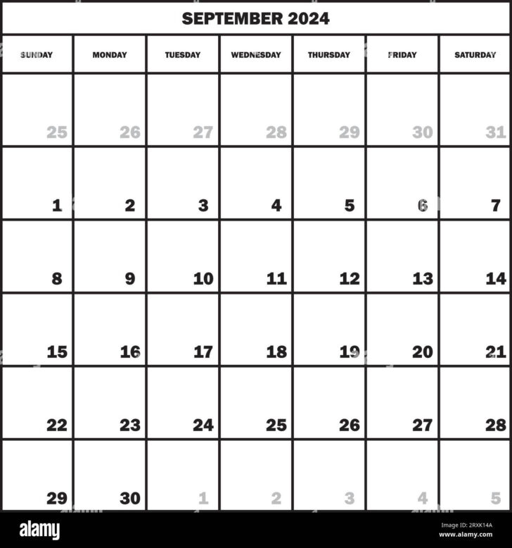 Transparent September 2024 Calendar | Calendar 2024