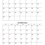 September And October 2024 Calendar | Calendar Quickly | September October 2024 Calendar Printable Free