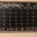 September Diy Chalk Board Calendar🍂🍁 | September 2024 Chalkboard Calendar Ideas