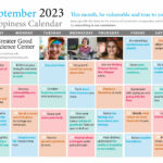 Your Happiness Calendar For September 2023 | Action For Happiness Calendar September 2024