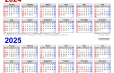 2024-2025 Two Year Calendar – Free Printable Pdf Templates | October 2024 To September 2025 Calendar