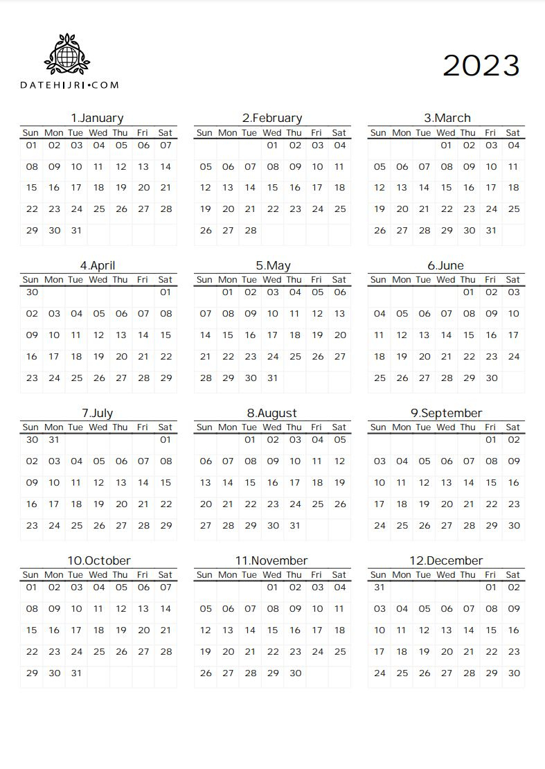 2024 Calendar Printable | October 2024 Gregorian Calendar