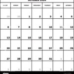 Calendar Planner Month October 2024 On Transparent Background |  Calendar 2024