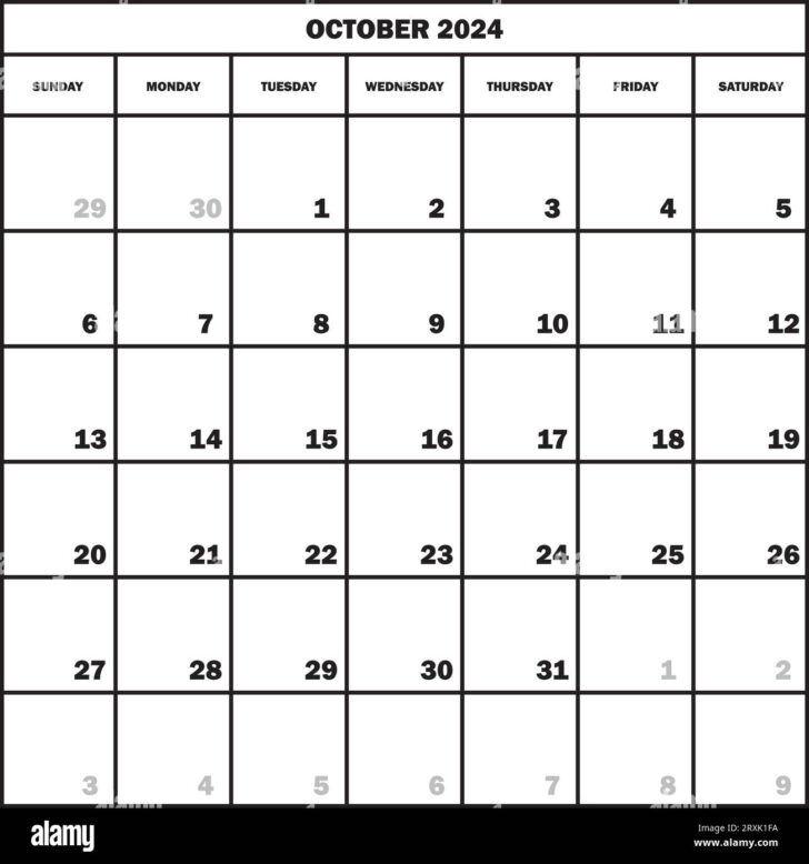 October 2024 Calendar Transparent | Calendar 2024