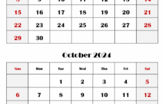 Calendar September October 2024 | September October Calendar 2024