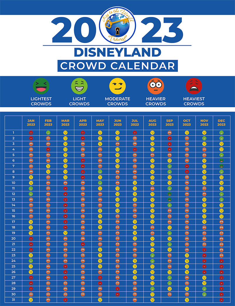 Crowd Calendars - Key To The World Travel | Disneyland Crowd Calendar September 2024