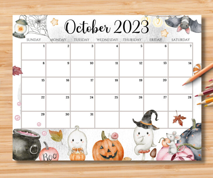 October 2024 Calendar Spooky | Calendar 2024