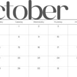 Free October 2024 Calendar Templates To Customize | Canva | Blank Calendar Template October 2024 Printable