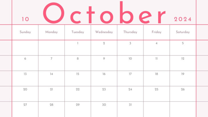 October Month 2024 Printable Calendar | Calendar 2024