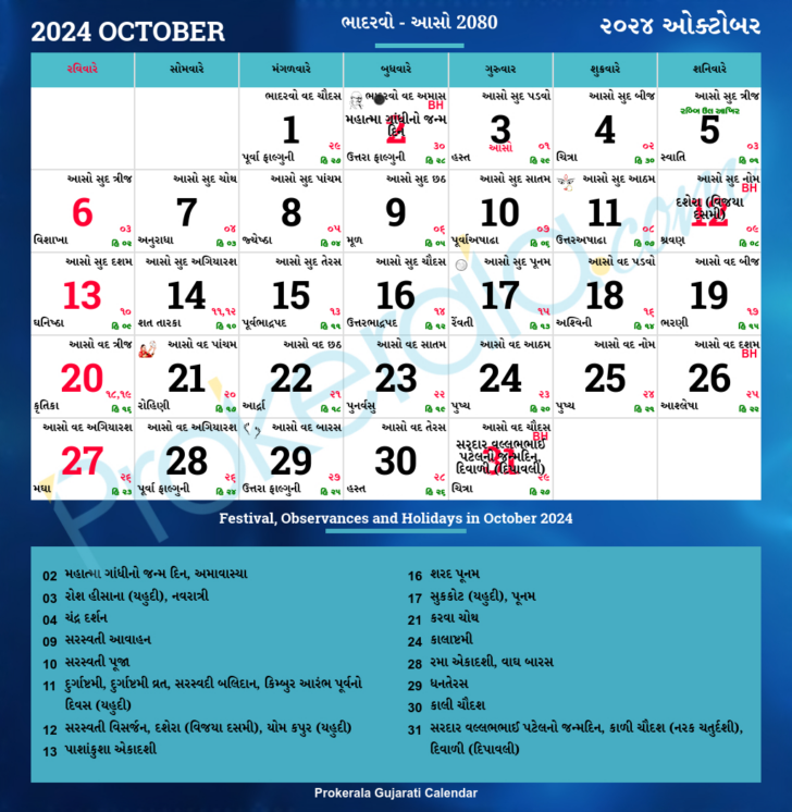 October 2024 Hindu Calendar | Calendar 2024