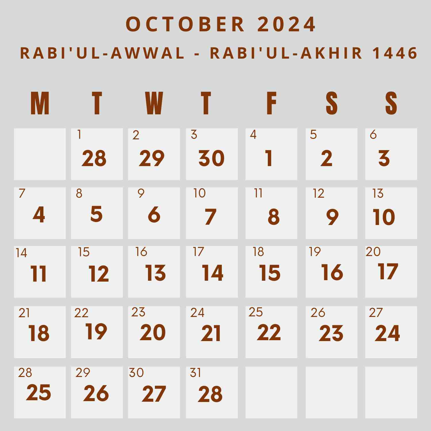 Islamic Calendar 2024 - Khwajadarbar | Calendar 2024