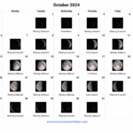 Moon Calendar October 2024 | October 2024 Calendar Moon