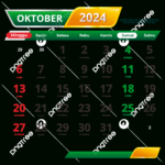 October 2024 Calendar Complete With Red Dates And National |  Calendar 2024