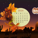 October 2024 Calendar Desktop Wallpaper Backgrounds | Entheosweb |  Calendar 2024