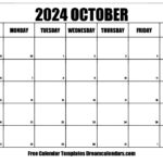 October 2024 Calendar   Free Printable With Holidays And Observances | October 23 2024 Calendar