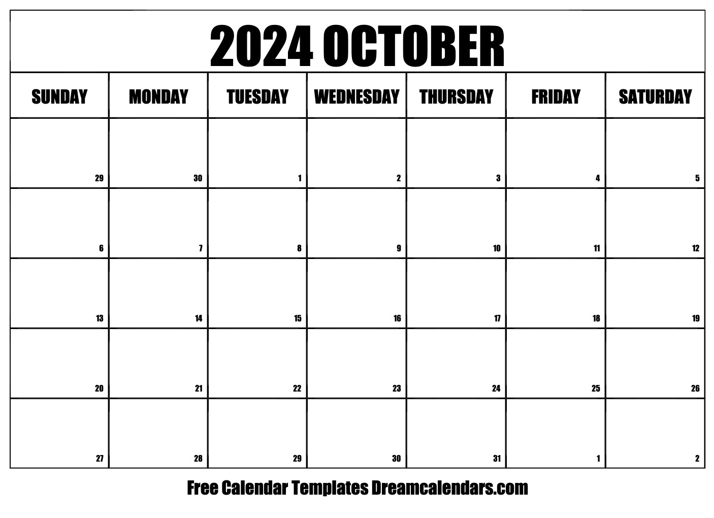 October 2024 Calendar - Free Printable With Holidays And Observances | October 23 2024 Calendar