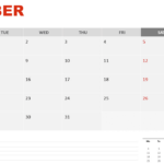 October 2024 Calendar Template For Powerpoint & Google Slides | October 2024 Google Calendar