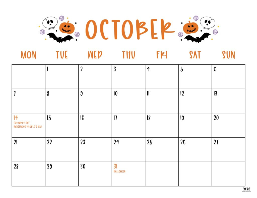 October 2024 Calendars - 50 Free Printables | Printabulls | Calendar 2024