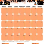 October 2024 Calendars (52 Free Pdf Printables) | October 2024 Calendar Printable Portrait