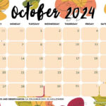 October 2024 Calendars (52 Free Pdf Printables) | October 2024 Fall Calendar