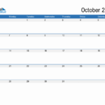 October 2024 Monthly Calendar (Pdf, Word, Excel) | October 2024 Calendar Printable Word