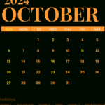 October Calendar 2024 With Jewish Holidays Template   Edit Online | October 2024 Calendar With Jewish Holidays