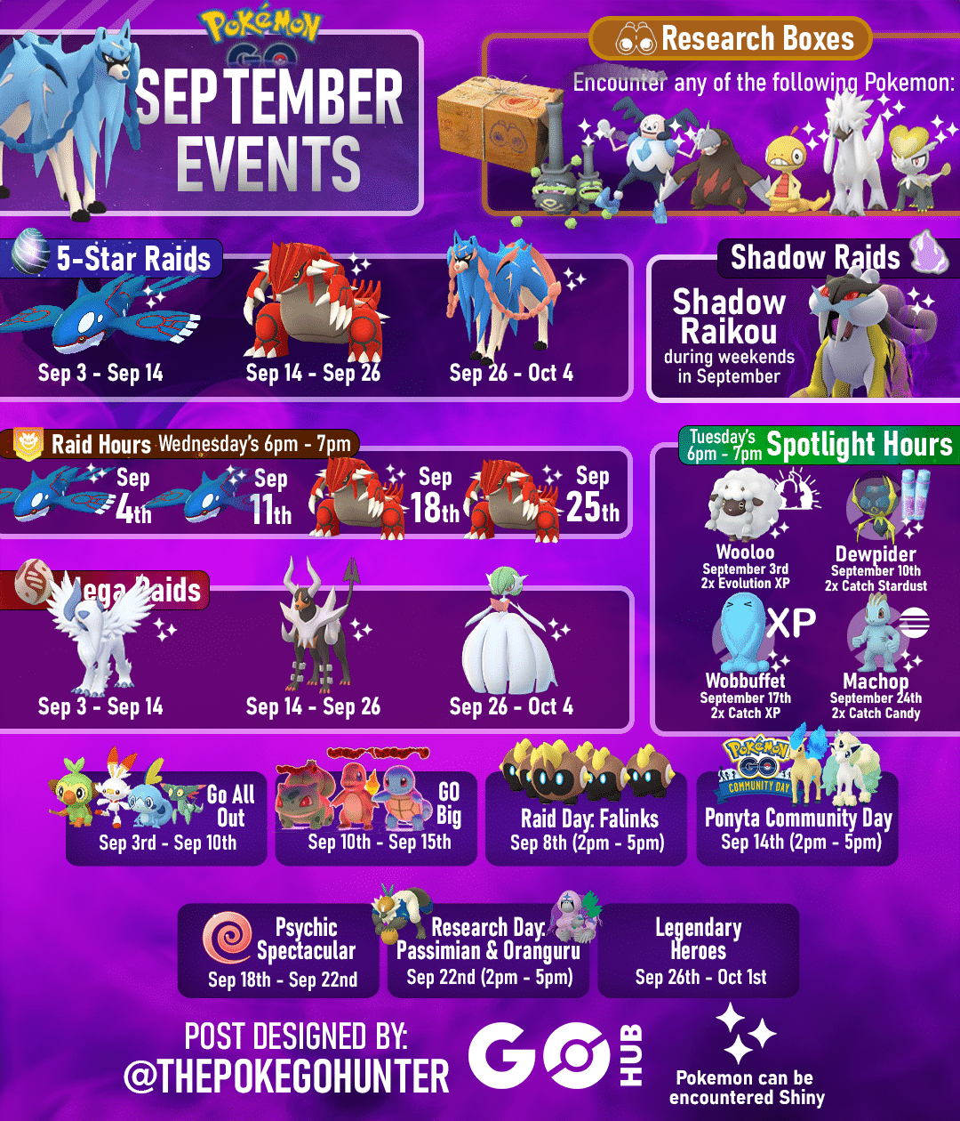 Pokémon Go September 2024 Events Guide | Pokémon Go Hub | Calendar 2024