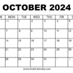 Printable October 2024 Calendar |  Calendar 2024