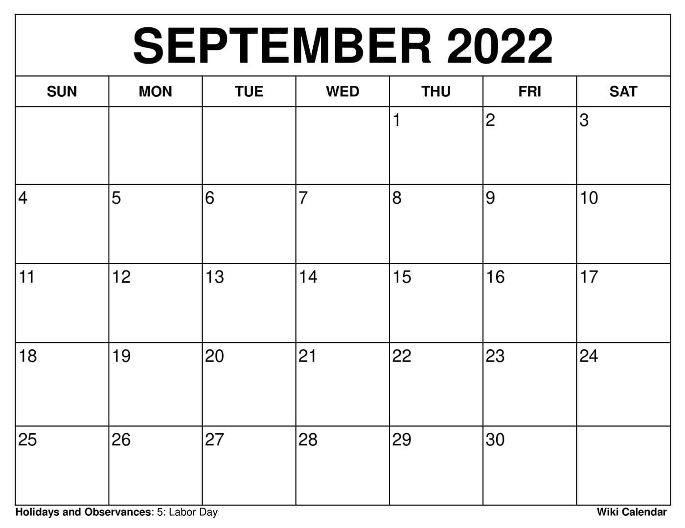 Printable September 2024 Calendar Templates With Holidays | Calendar 2024