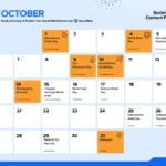 Social Media Holiday Calendar For 2024 | October Holidays 2024 Holiday Calendar