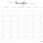 2024 2025 Printable Calendar | 50+ Monthly Pdf Templates | Online Printable 2024 Calendar November Through Febuary