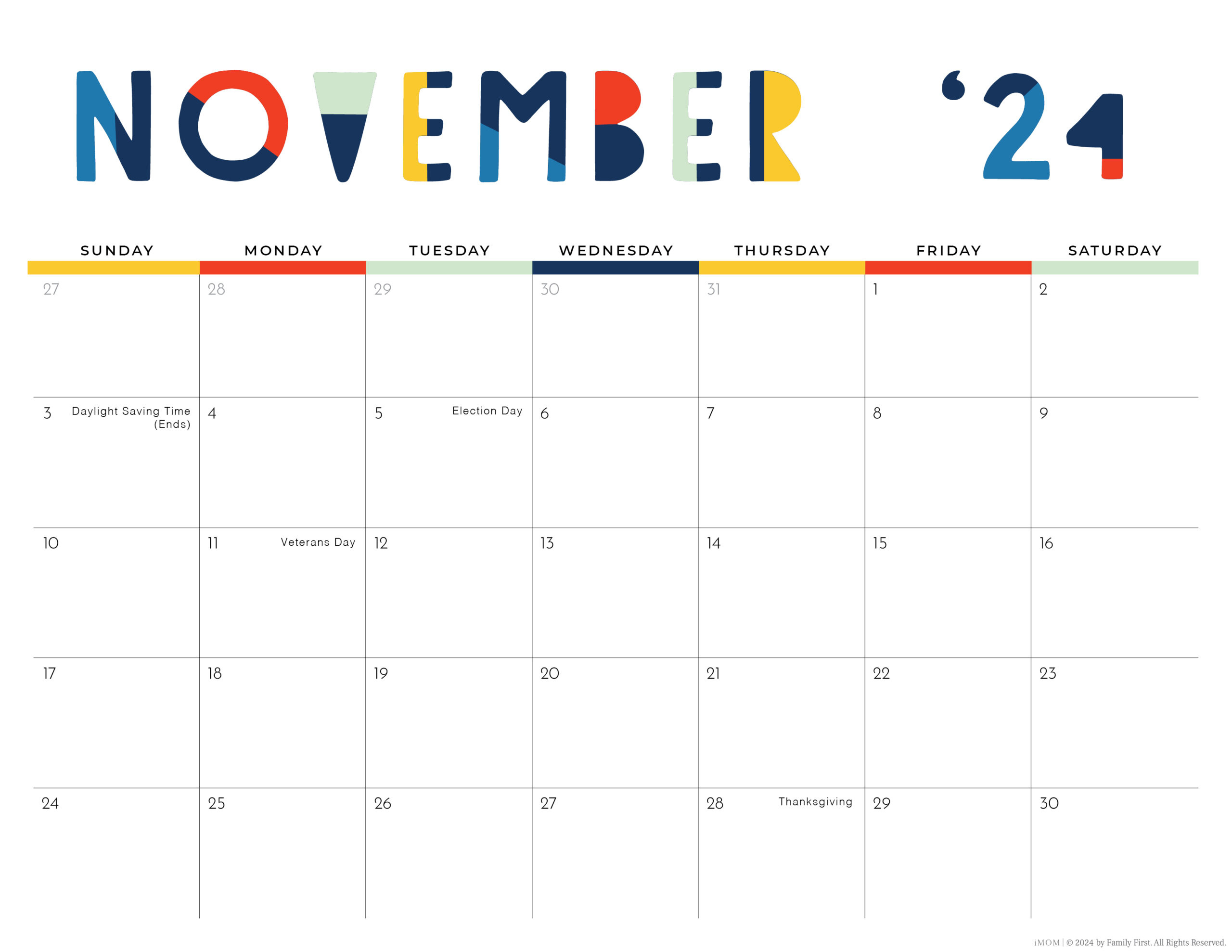 2024-2025 Printable Calendars: Free Printable Calendar Designs - Imom | Calendar 2024