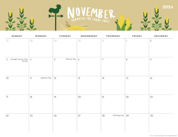 November Printable Calendar 2024 Imom | Calendar 2024