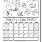 2024 Free Printable Coloring Calendars For Kids | November Calendar 2024 For Kids Printable