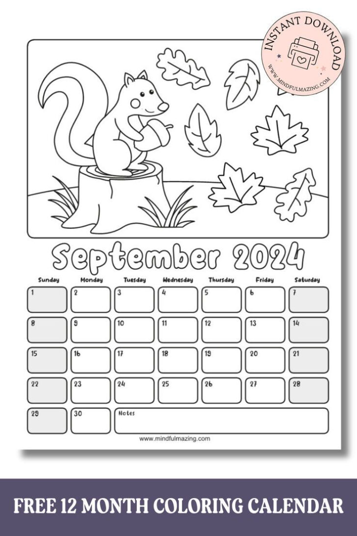 November Calendar 2024 For Kids Printable | Calendar 2024