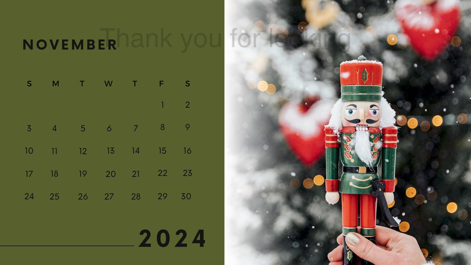 2024 Nutcracker Calendar Christmas Calendar 2024 Calendar 12 Month | Calendar 2024