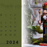 2024 Nutcracker Calendar Christmas Calendar 2024 Calendar 12 Month | November December 2024 Calendar Printable Nutcracker