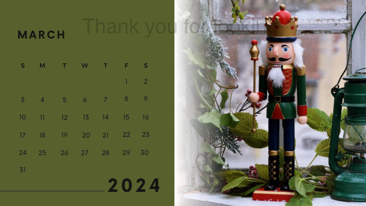 November December 2024 Calendar Printable Nutcracker | Calendar 2024