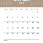 38 Printable November 2024 Calendars | Free Pdf   Calendarkart | November 2024 22 Calendar Printable