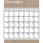 38 Printable November 2024 Calendars | Free Pdf   Calendarkart | November 2024 24 Calendar Printable