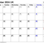 Calendar November 2024 Uk With Excel, Word And Pdf Templates |  Calendar 2024