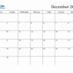 December 2024 Monday Start Calendar (Pdf, Excel, Word) | November December 2024 Printable Calendar Monday Start