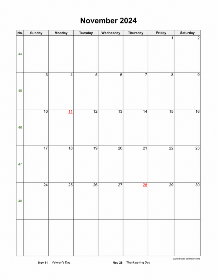 Printable Blank Calendar 2024 November December | Calendar 2024