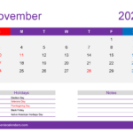 Download November 2024 Printable Calendar Waterproof Letter |  Calendar 2024