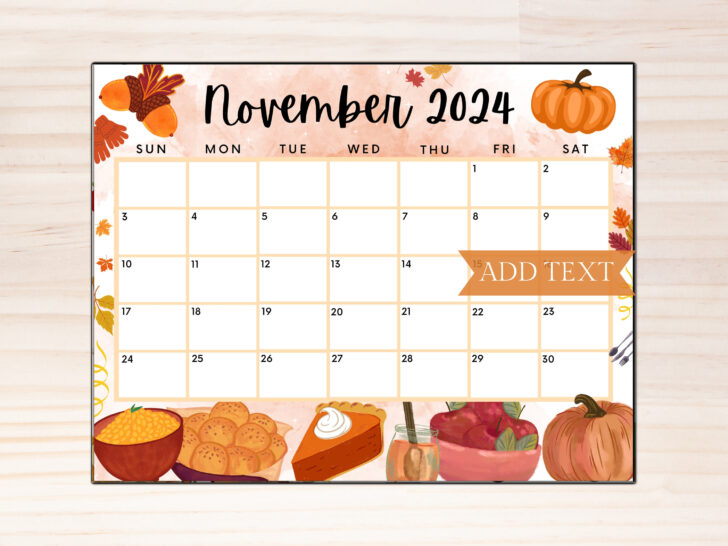 2024 Calendar November Printable | Calendar 2024