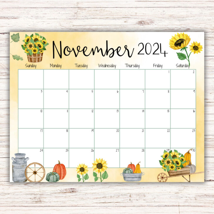 Printable Calendar November 2024 For Kids | Calendar 2024