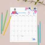 Fillable/Editable December Calendar December 2024 Printable | November December 2024 Calendar Printable Nutcracker